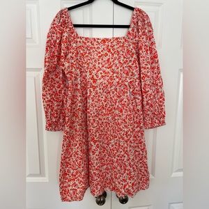 Cotton quilted floral dress